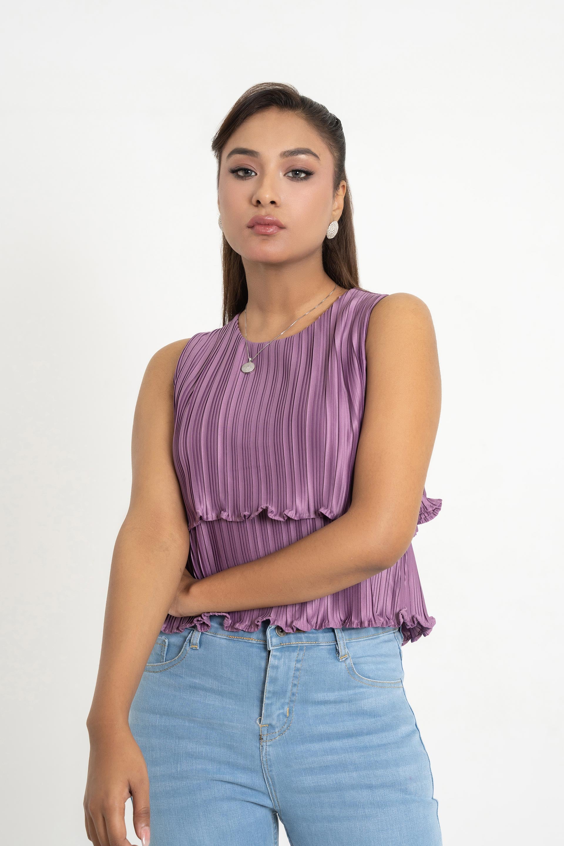 Ladies Wide Leg Jeans