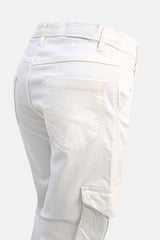 Stylish Wide Leg Cargo Jeans in Super Stretch Denim