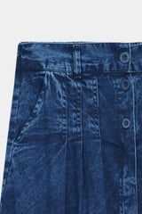 Denim Button Skirts