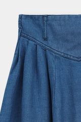 Denim Flare Skirts