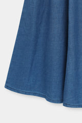 Denim Flare Skirts