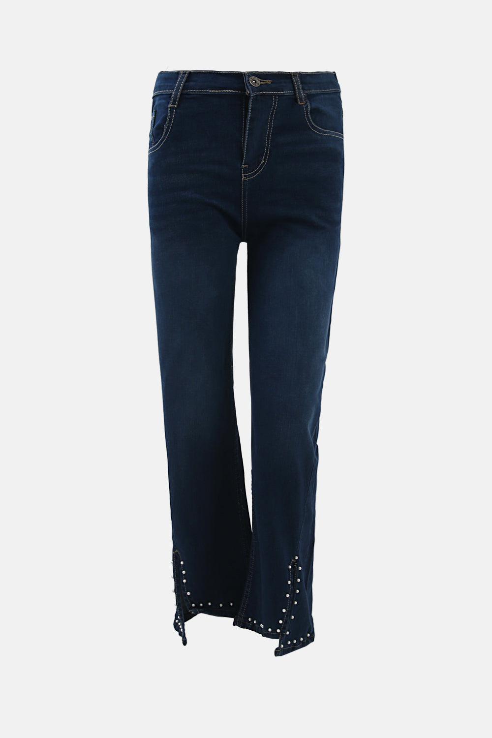 Pearl Cut Wide Leg Jeans in Super Stretch Denim