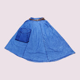 Denim flared Skirt