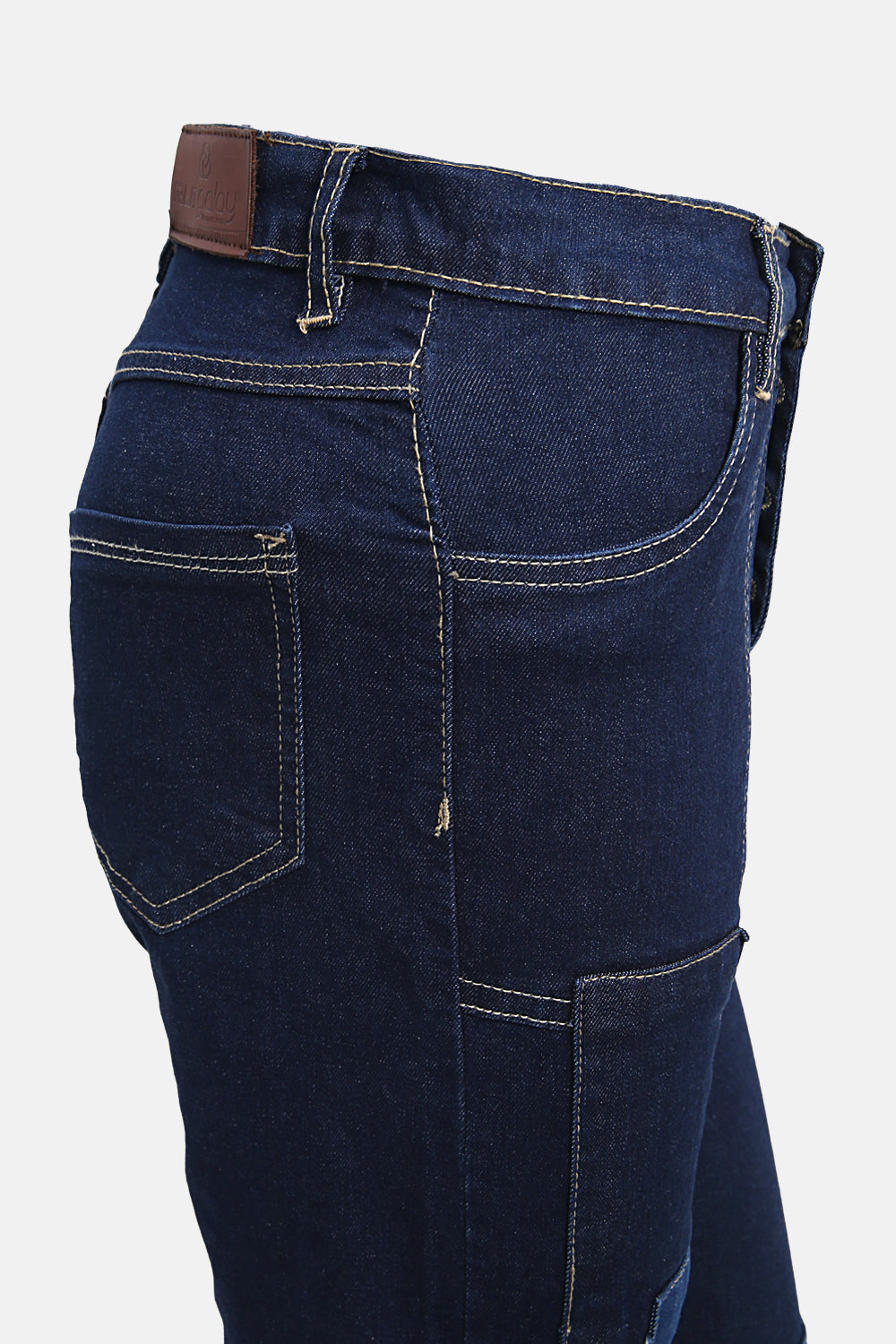 Boot Cut Panels Jeans