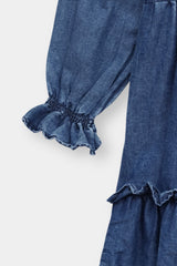 Denim 3 Step Maxi