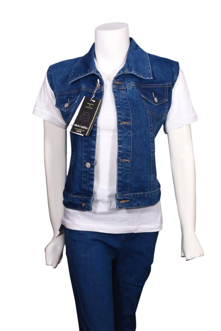 Sleeveless Denim Jacket