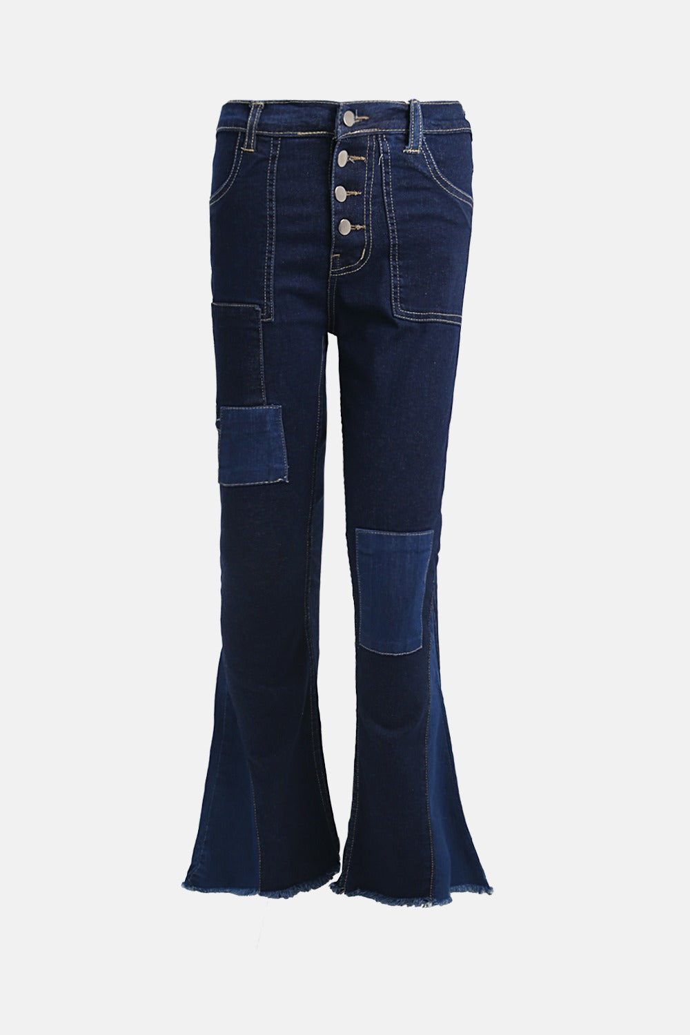 Funky patches bell bottom jeans